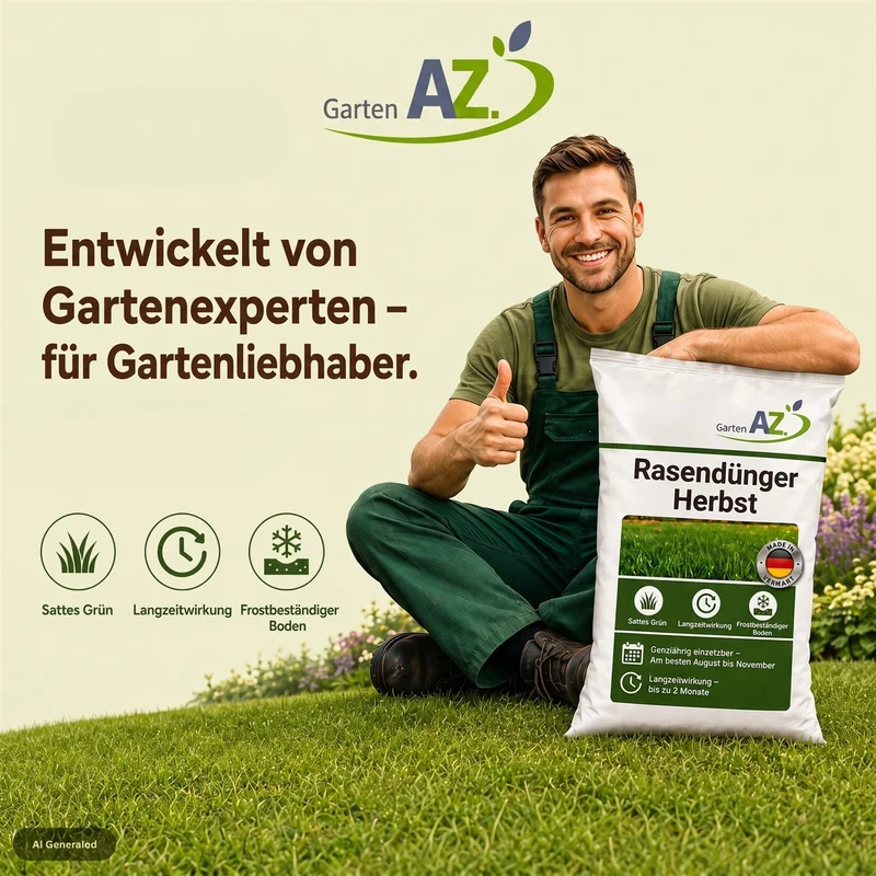 5 kg GartenAZ Organischer Herbstrasendünger mit Langzeitwirkung