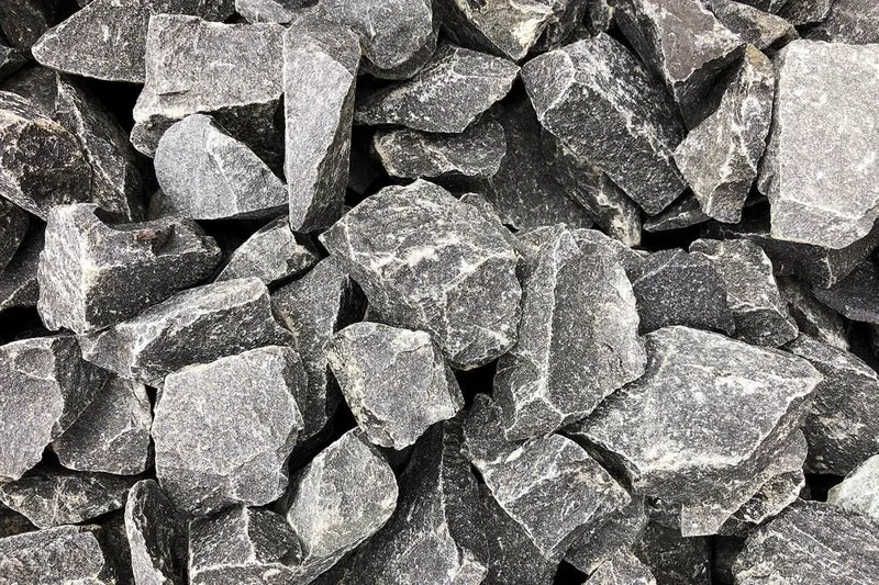 Basaltsplitt schwarz anthrazit