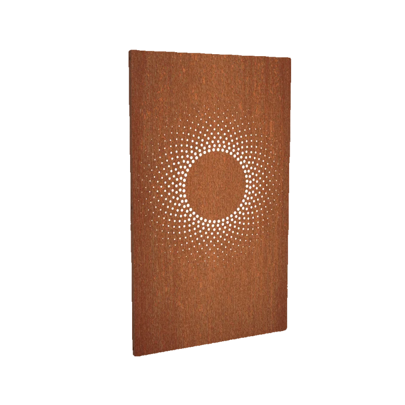 Corten Steel Garden Panel Abstract