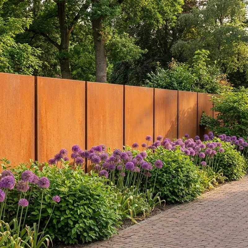 Corten Steel Garden Panel Screen