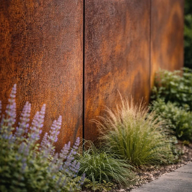 Corten Steel Garden Panel Screen