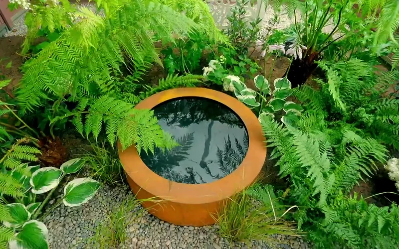 Corten Steel Circular Pond