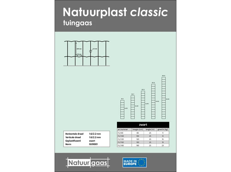 Plastirol® Gartengitter - 100 cm hoch | Rolle 10 m