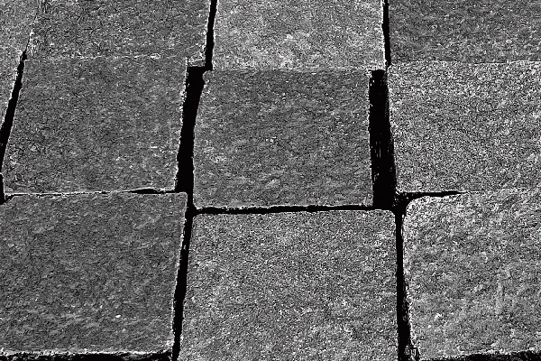 Basalt schwarz Kopfsteinpflaster gesägt Premium Bagira (Vietnam)