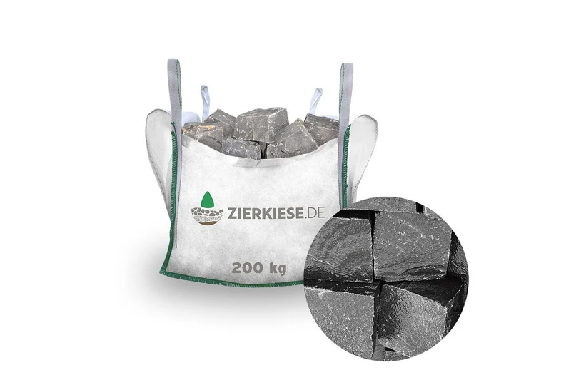 Basalt schwarz Kopfsteinpflaster gespalten Bagira (Vietnam)