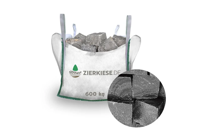 Basalt schwarz Kopfsteinpflaster gespalten Bagira (Vietnam)