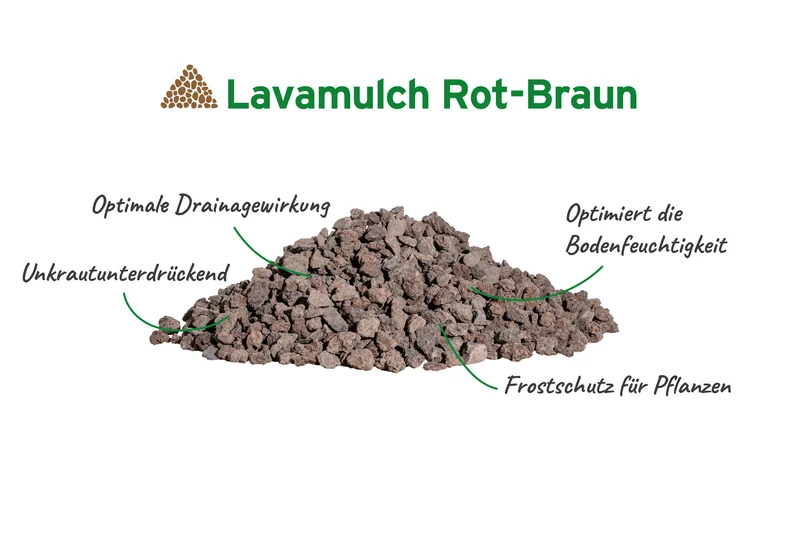 Lavamulch rot-braun