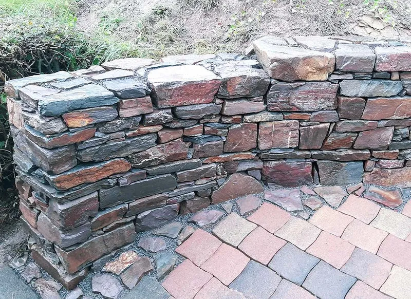 Mauersteine Mosel Grauwacke für Trockenmauerwerk nach DIN 1053