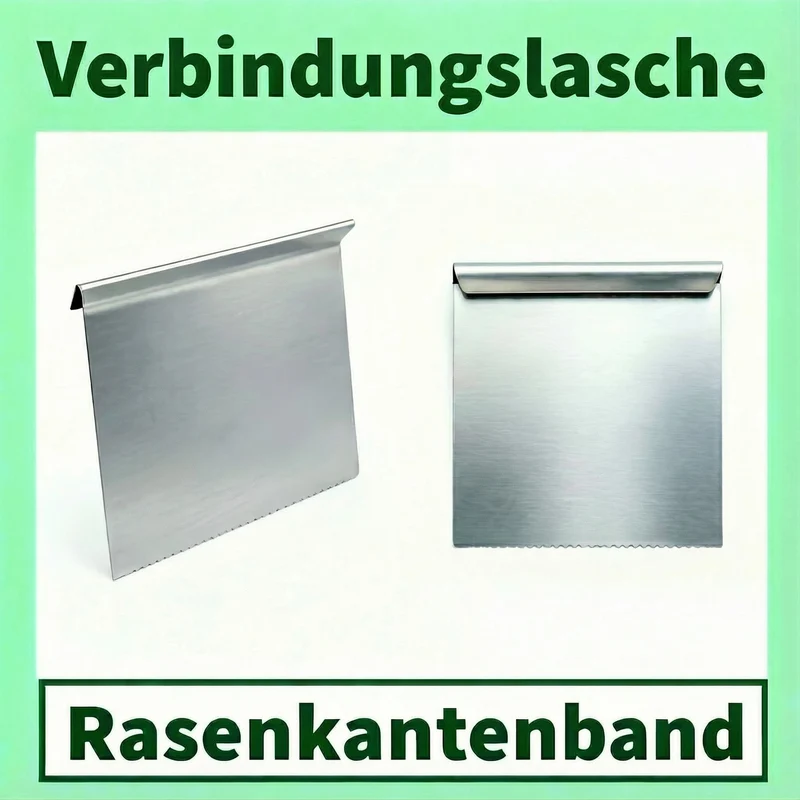 GartenAZ Verbinder für Rasenkantenband Galvalume Alu-Zink - Höhe: 20