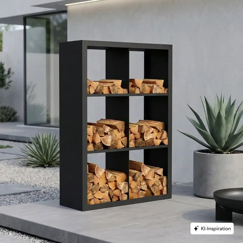 Holzlager Fremont Stahl farbig