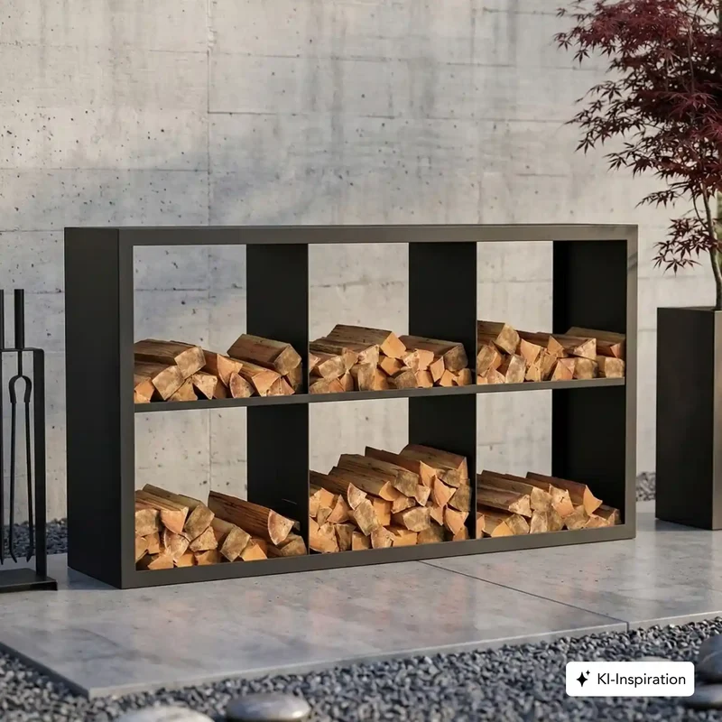 Holzlager Fremont Stahl farbig