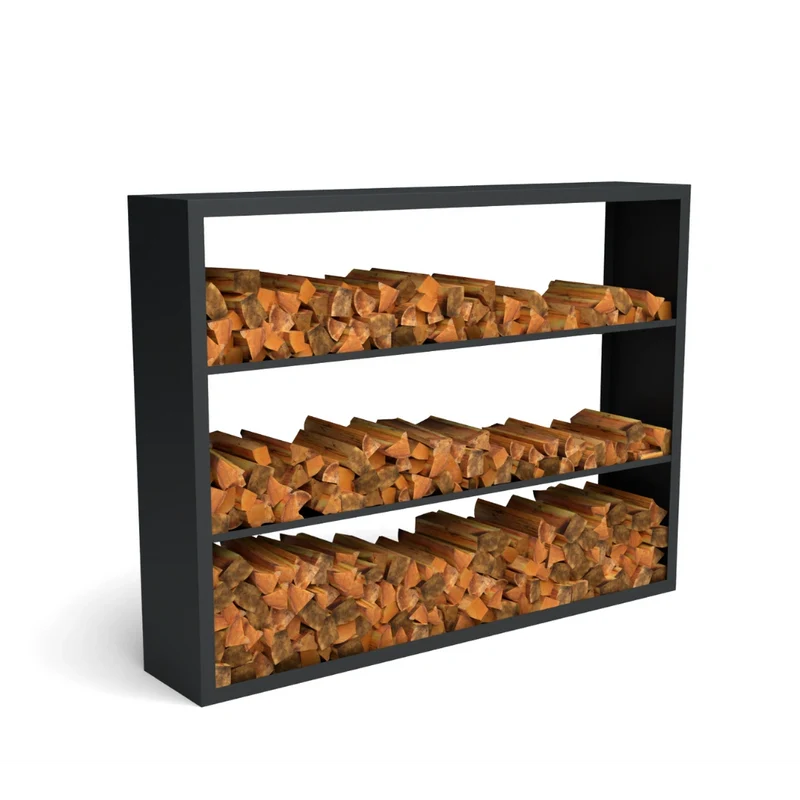 Holzlager Fremont Stahl farbig