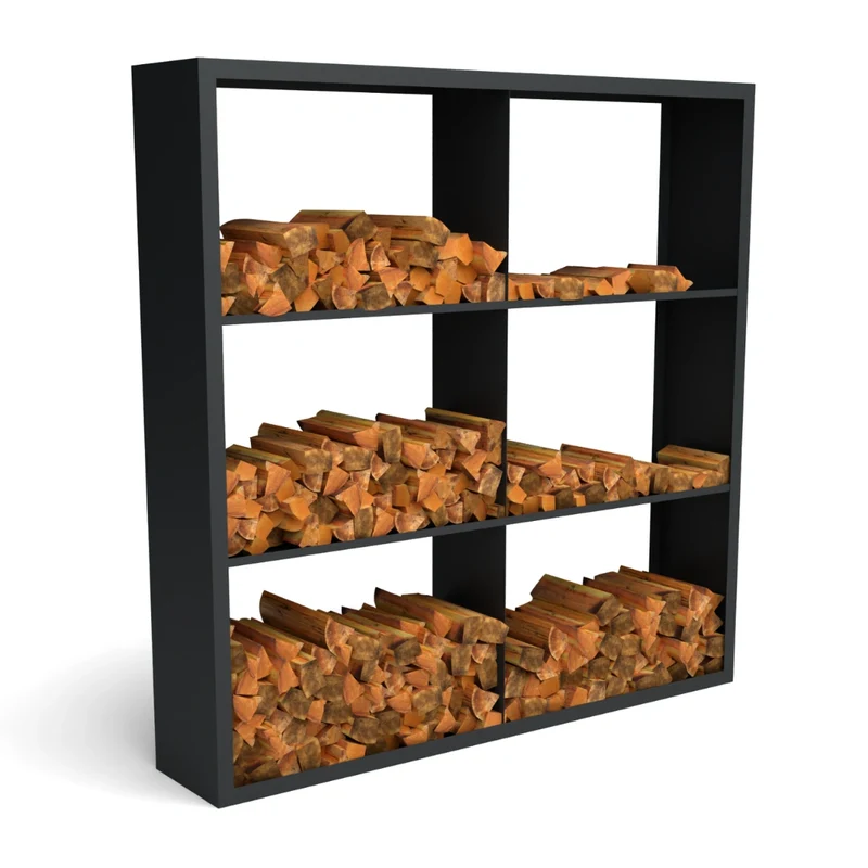 Holzlager Fremont Stahl farbig