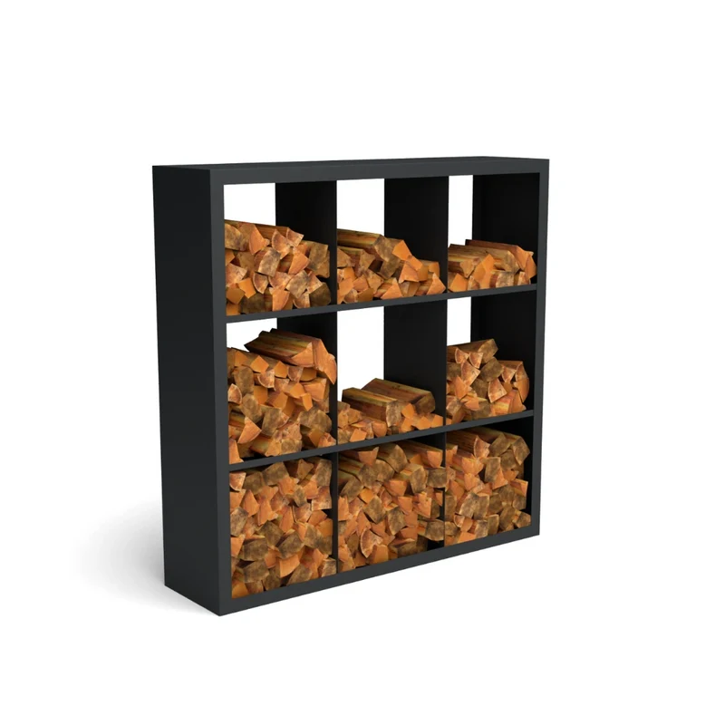 Holzlager Fremont Stahl farbig