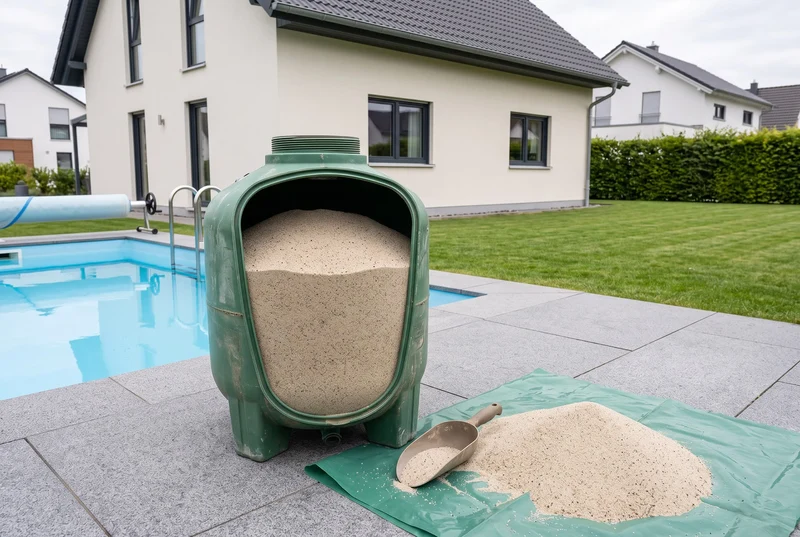 Filtersand Pool Kristall-Quarzsand 0,50-1,25 mm