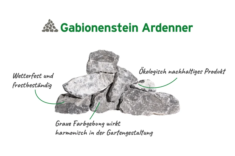 Gabionenstein Ardenner grau 60-90 mm (6-9 cm)