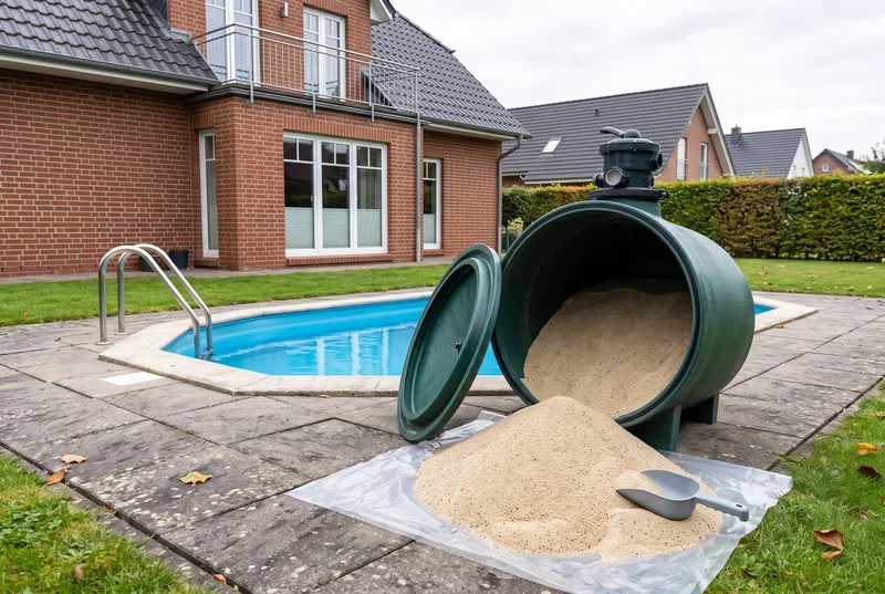 Filtersand Pool Kristall-Quarzsand 0,20-0,80 mm