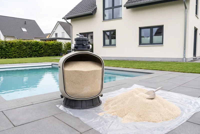 Filtersand Pool Kristall-Quarzsand 0,10-0,315 mm