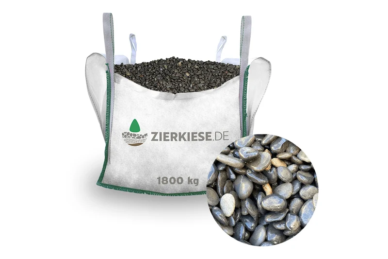 Rundkies Beach Pebbles black