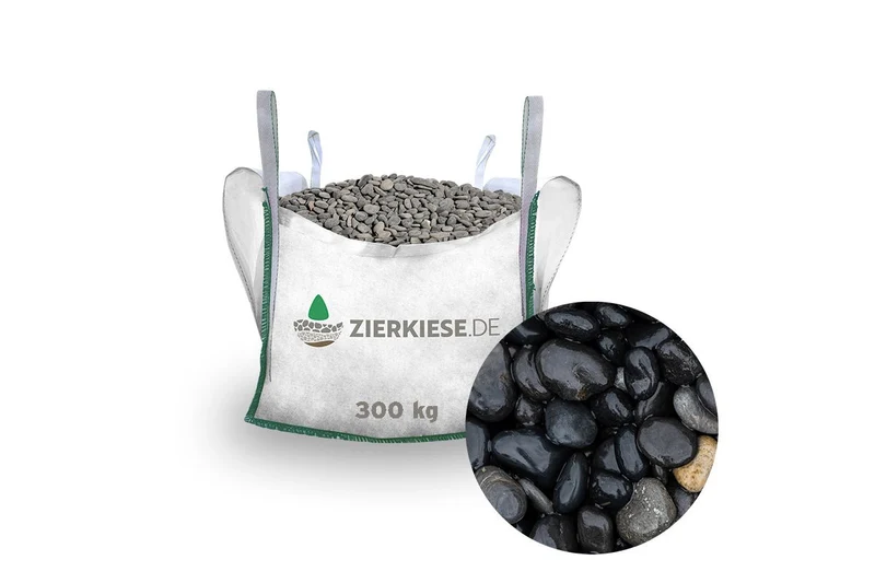 Rundkies Beach Pebbles black