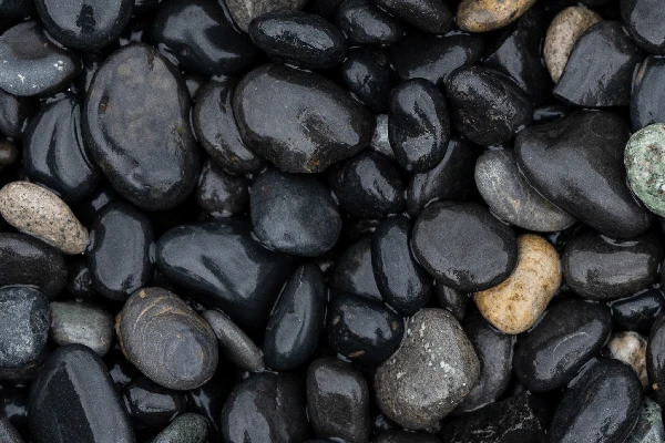 Rundkies Beach Pebbles black