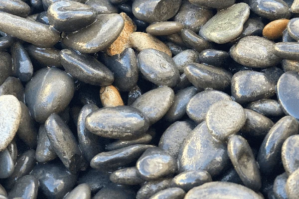 Rundkies Beach Pebbles black