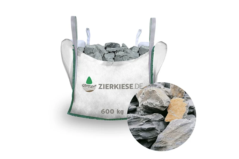 Schiefersplitt Chips Graubunt gesiebt & gewaschen