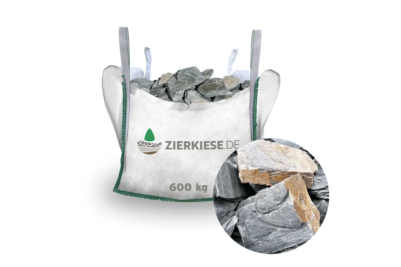 Schiefersplitt Chips Graubunt gesiebt & gewaschen