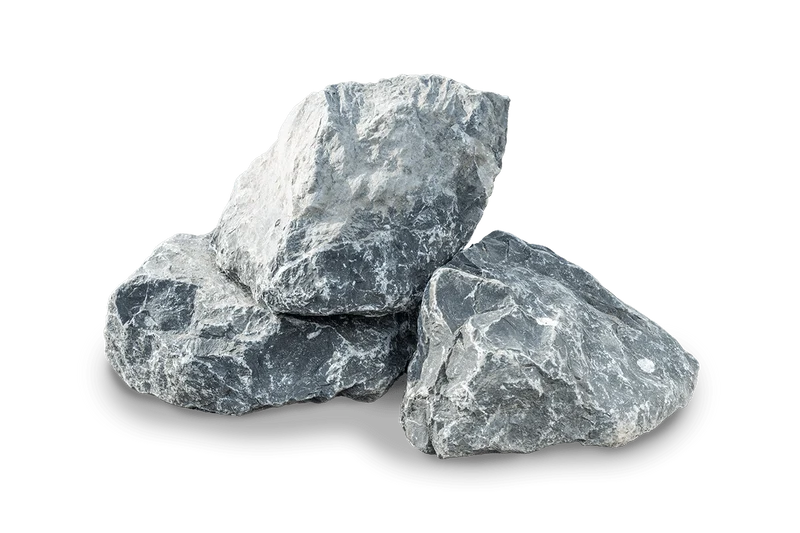 Mauer- und Gestaltungssteine Alpenstein Trockenmauer Bruchstein anthrazit-weiß nuanciert 15-45 cm