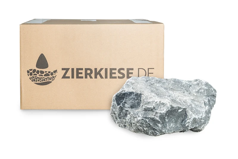 Mauer- und Gestaltungssteine Alpenstein Trockenmauer Bruchstein anthrazit-weiß nuanciert 15-45 cm