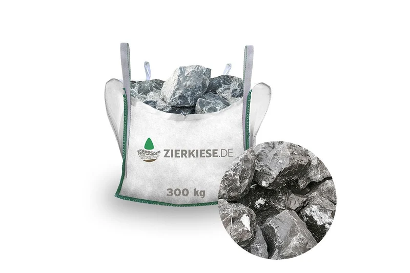 Mauer- und Gestaltungssteine Alpenstein Trockenmauer Bruchstein anthrazit-weiß nuanciert 15-45 cm
