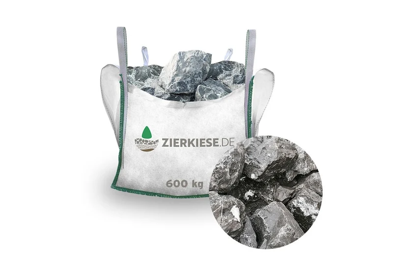 Mauer- und Gestaltungssteine Alpenstein Trockenmauer Bruchstein anthrazit-weiß nuanciert 15-45 cm