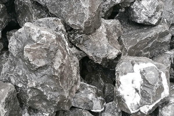 Mauer- und Gestaltungssteine Alpenstein Trockenmauer Bruchstein anthrazit-weiß nuanciert 15-45 cm