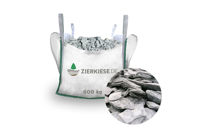 Canadian Slate Schiefersplitt schwarz anthrazit