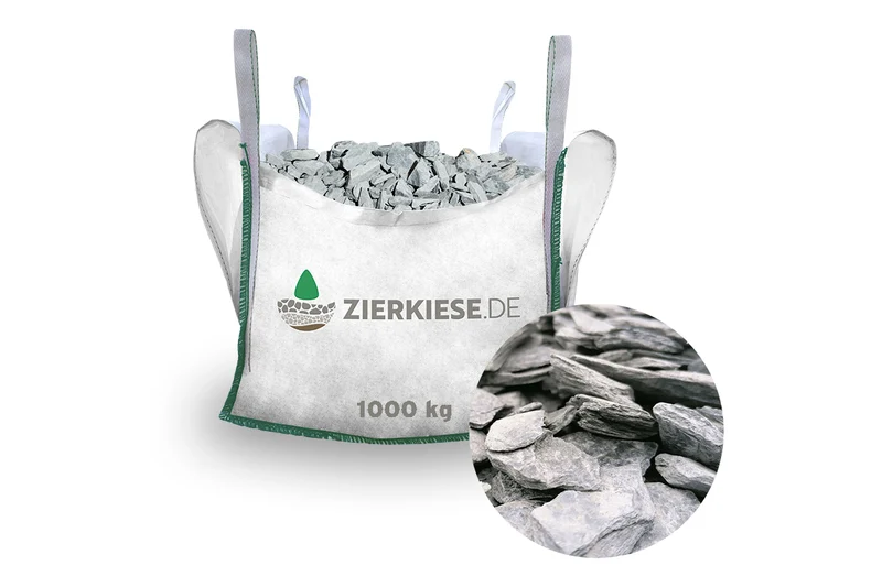 Canadian Slate Schiefersplitt schwarz anthrazit