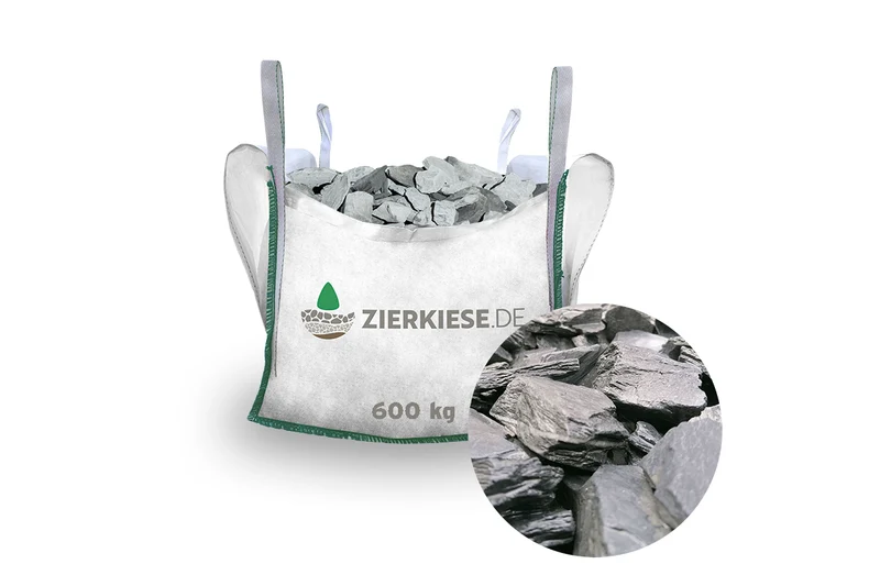Canadian Slate Schiefersplitt schwarz anthrazit