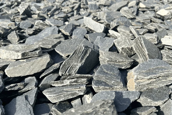 Canadian Slate Schiefersplitt schwarz anthrazit