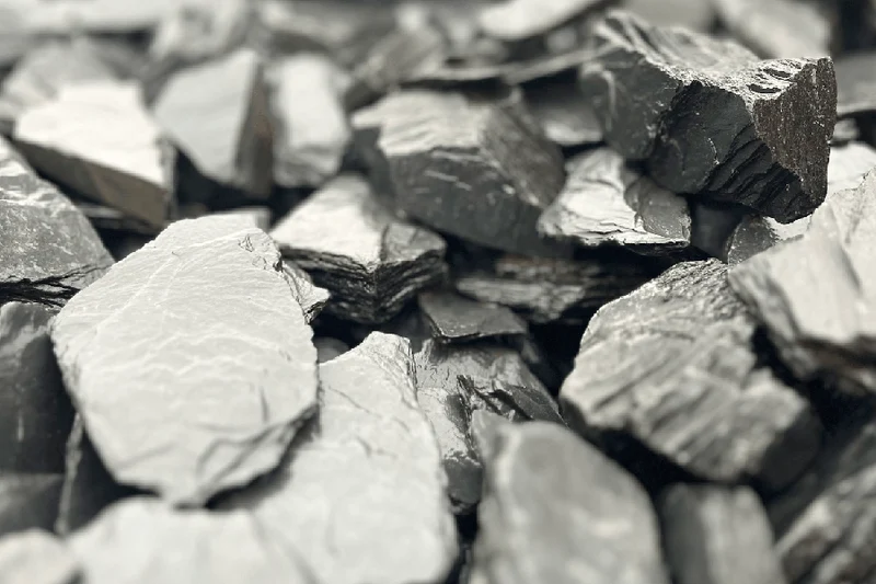 Canadian Slate Schiefersplitt schwarz anthrazit