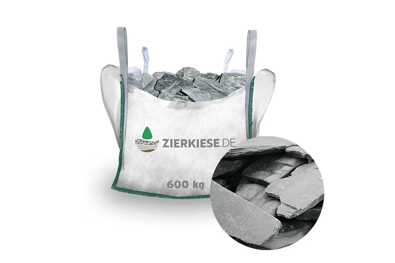 Canadian Slate Schiefersplitt schwarz anthrazit