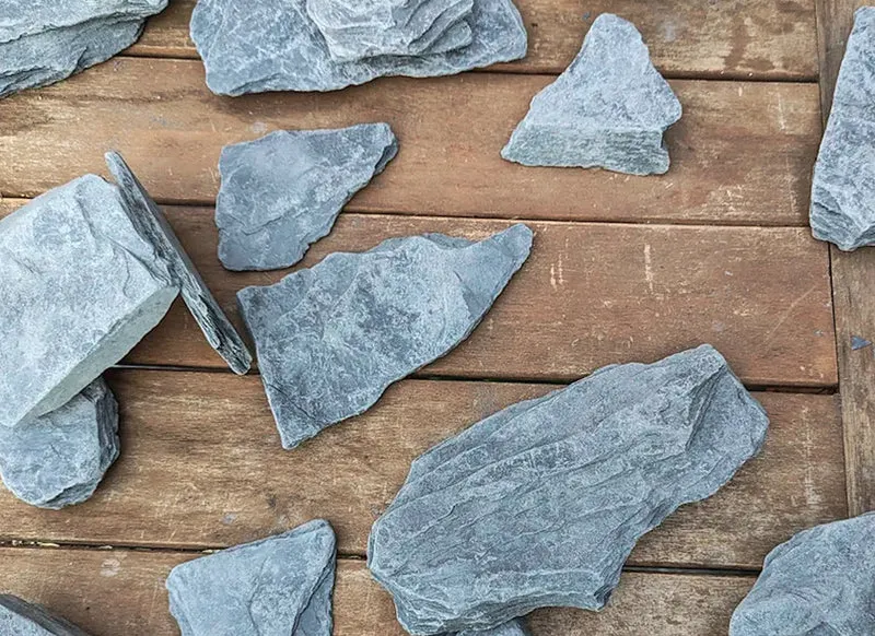 Canadian Slate Schiefersplitt schwarz anthrazit