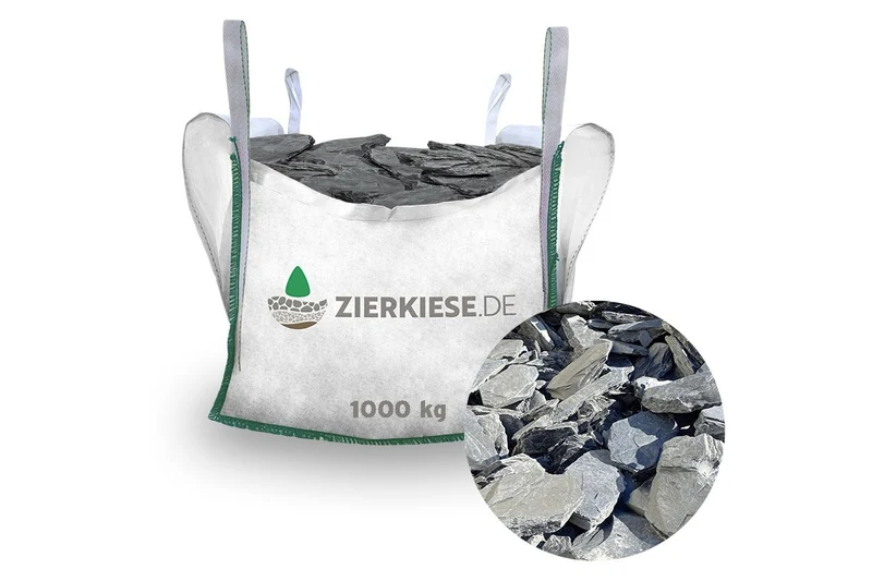Canadian Slate Schiefersplitt schwarz anthrazit