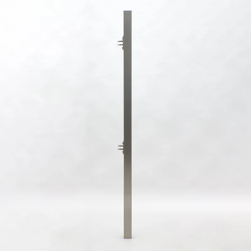 Modul5 - Edelstahl Tor / Tür - Pfosten 80 x 80 mm - heller Bambus