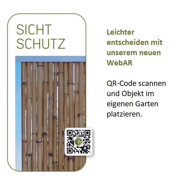 Modul5/classic - Edelstahl Mittelpfosten für Bambuszaunfeld
