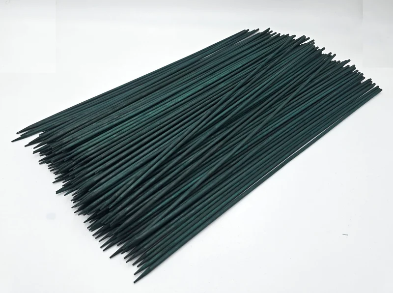 50 Splittstäbe 60 cm Ø 5,5 mm Pflanzstäbe Rankhilfe Pflanzenstab Grün