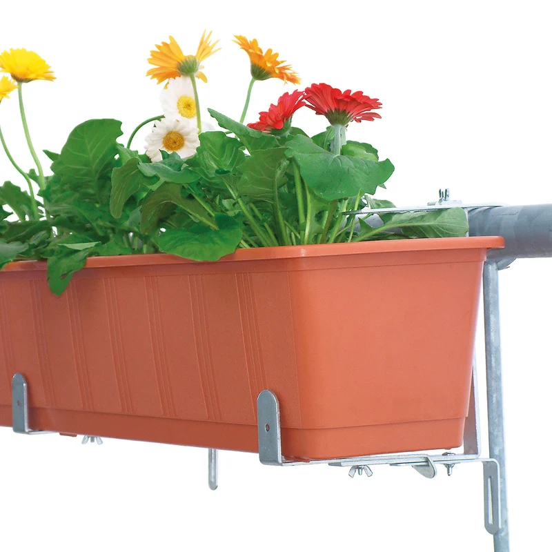bellissa Blumenkastenhalter schwer, belastbar bis 30kg/Paar 3-fach verstellbar