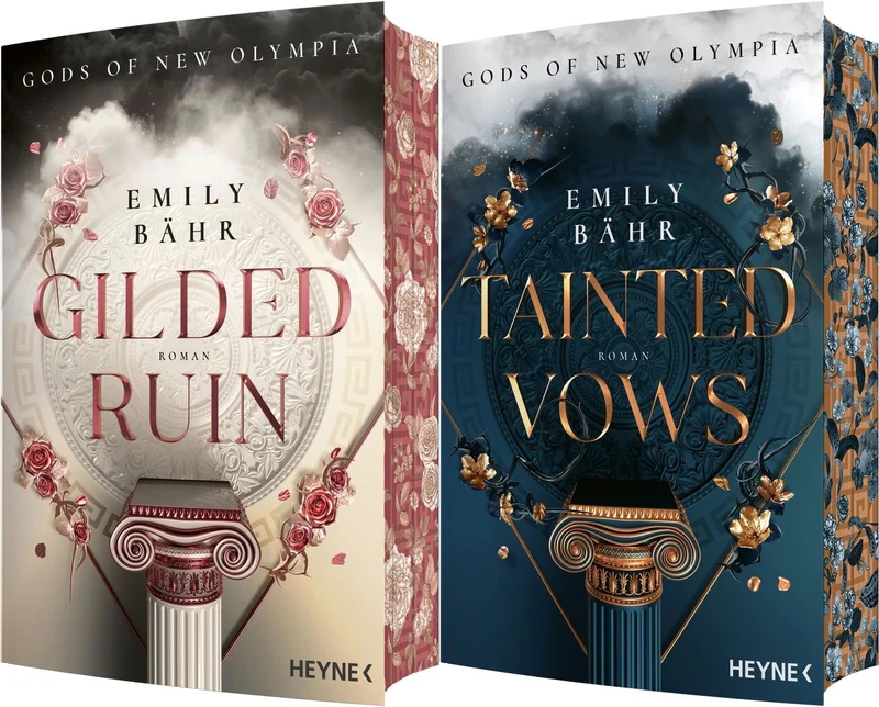 Gilded Ruin & Tainted Vows – Gods of New Olympia (2 Bände, gebunden) plus 1 exklusives Postkartenset