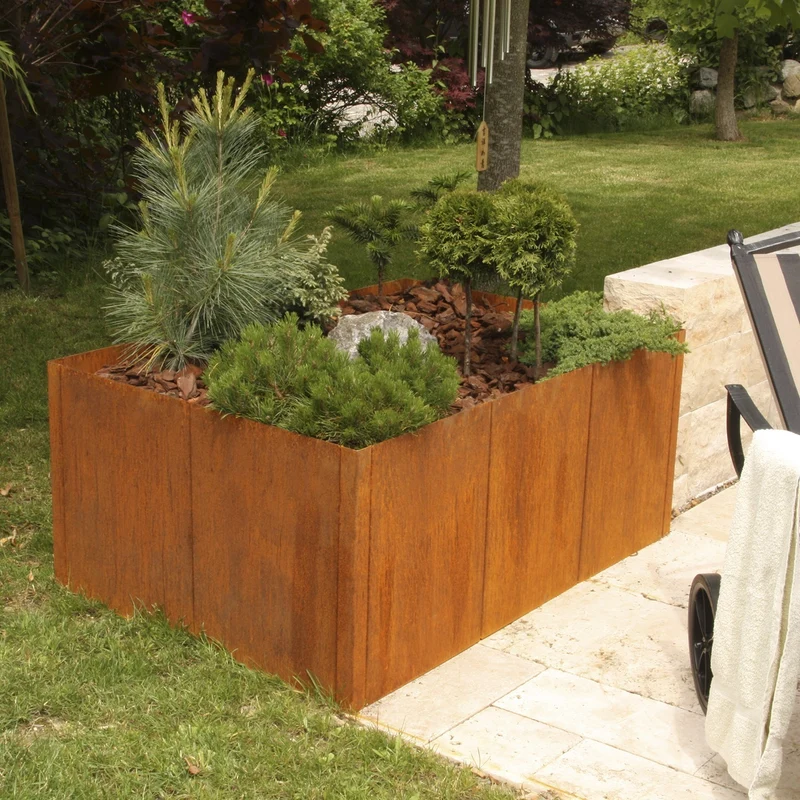 bellissa corten Hochbeet Pannello 116x44x80 cm