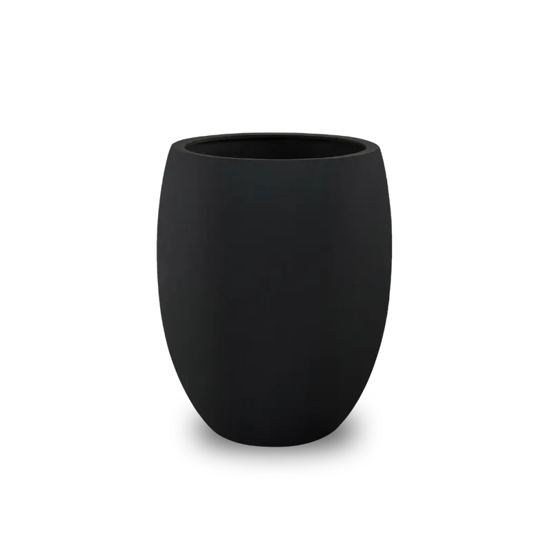 Bundle: Fiberglas matt Pflanzkübel "SALEM" Schwarz
