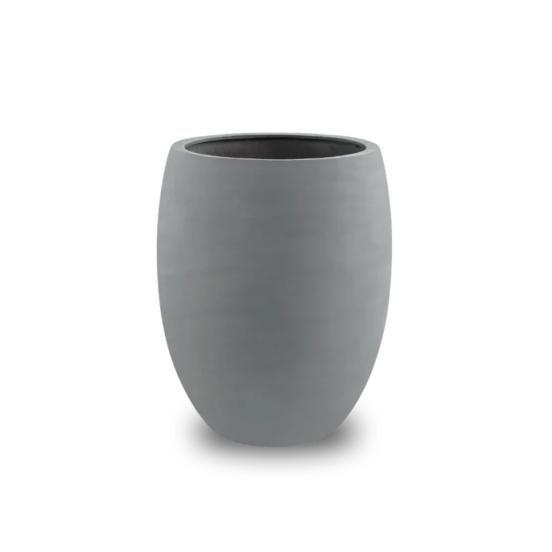 Bundle: Fiberglas matt Pflanzkübel "SALEM" Betongrau