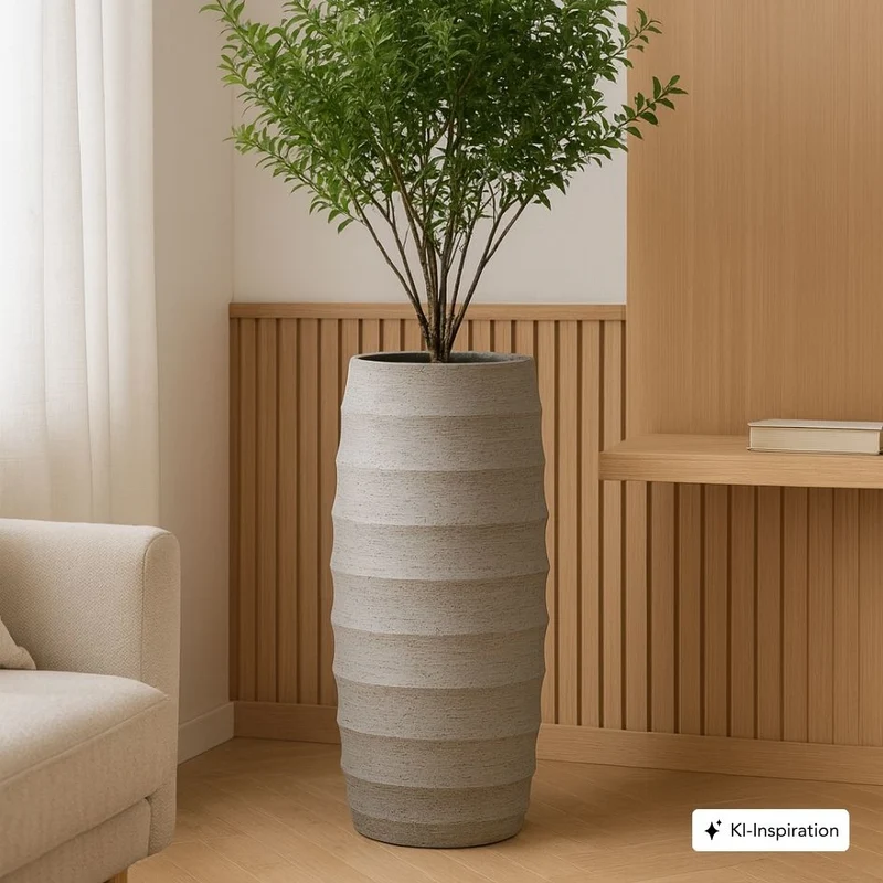 Pflanzkübel Denio Lehmoptik Curved